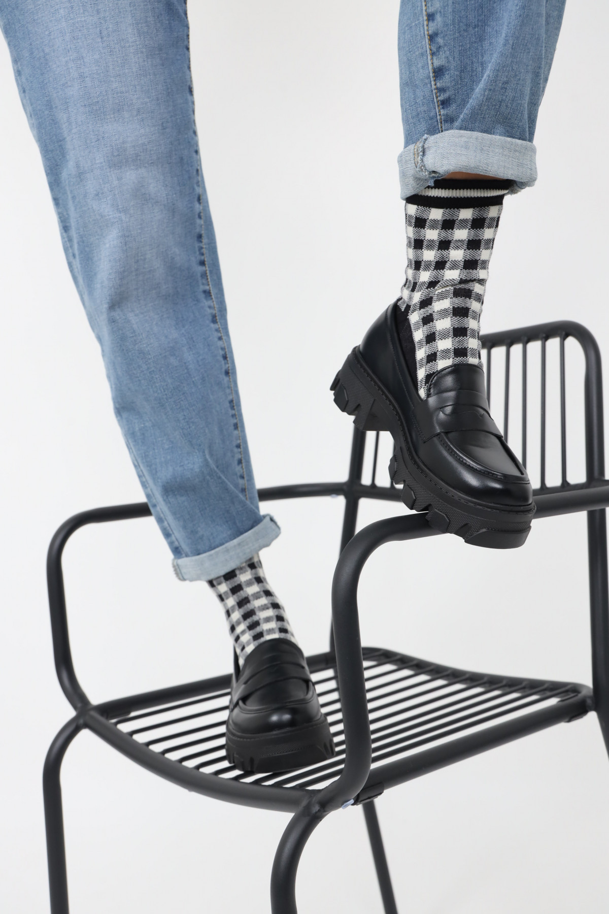 Schachbrettsocken