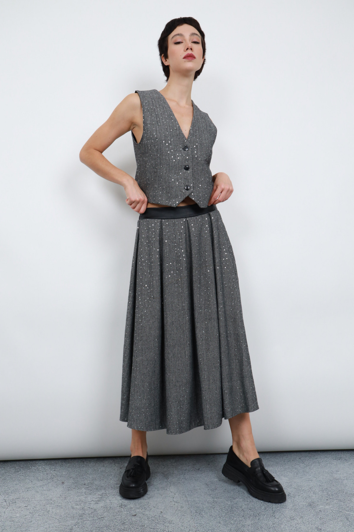 Skirt With Sequins