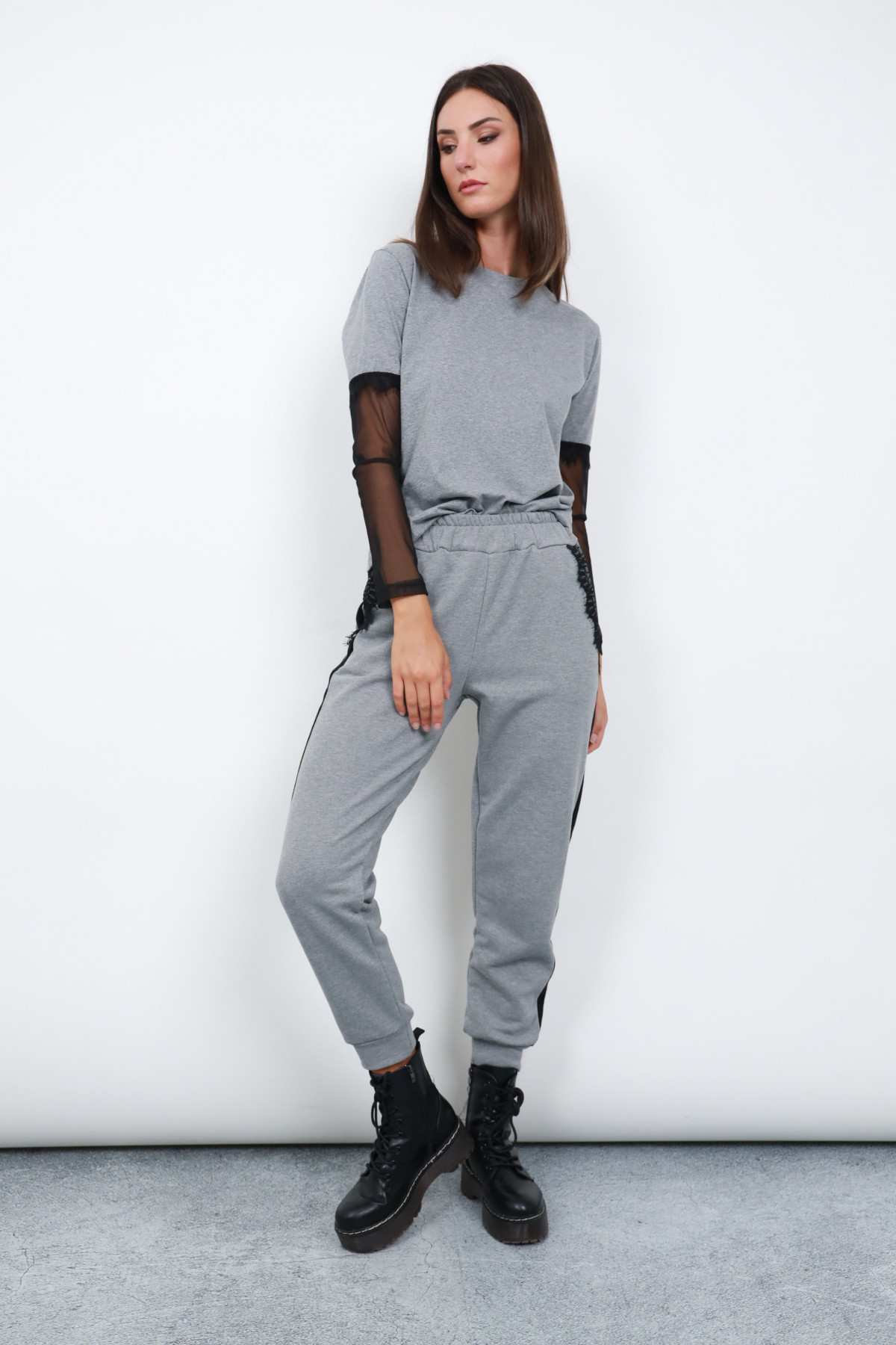 Two-tone trousers