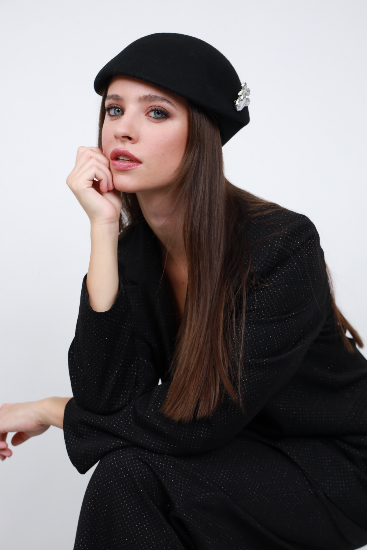 Hat With Brooch