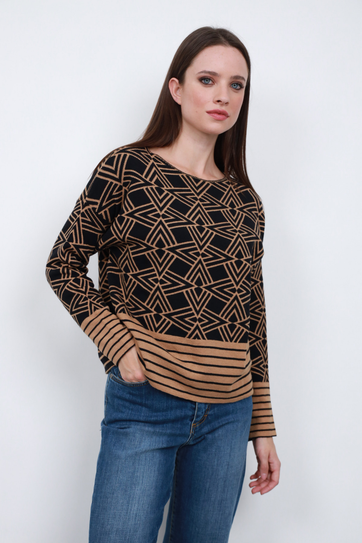 Patterned sweater