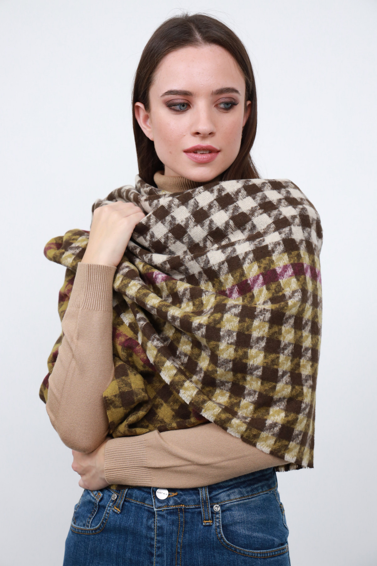 Checked Scarf