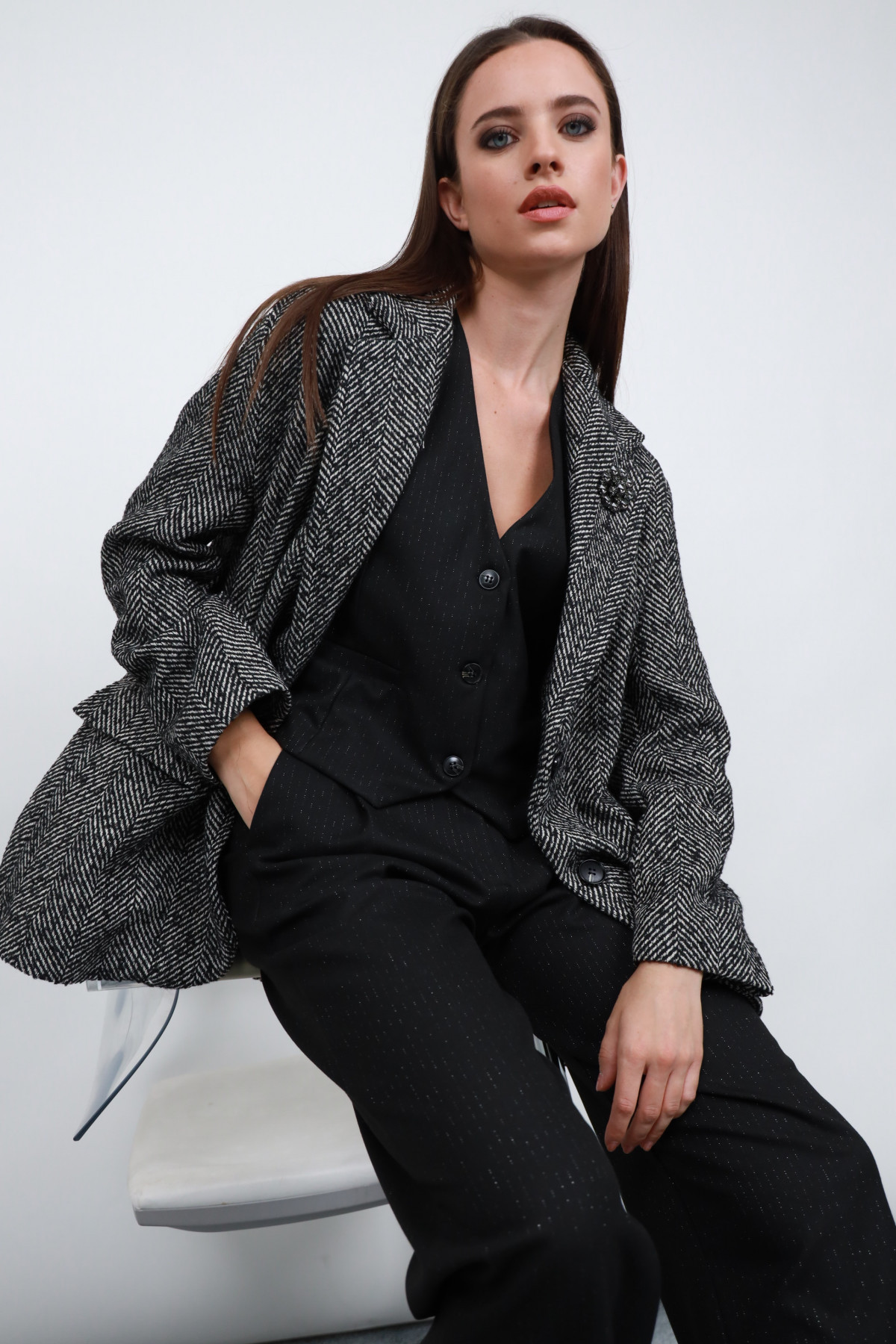 Broschenjacke