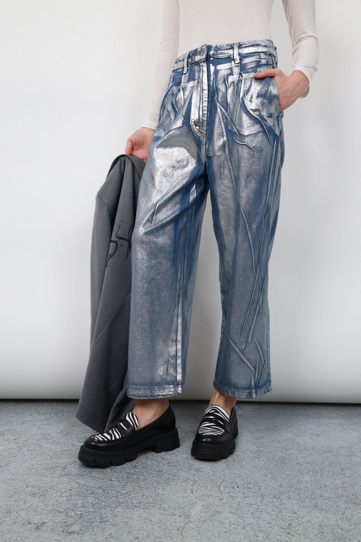 Laminated Jeans