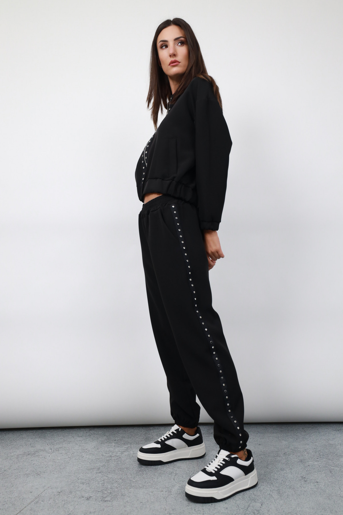 Studded trousers
