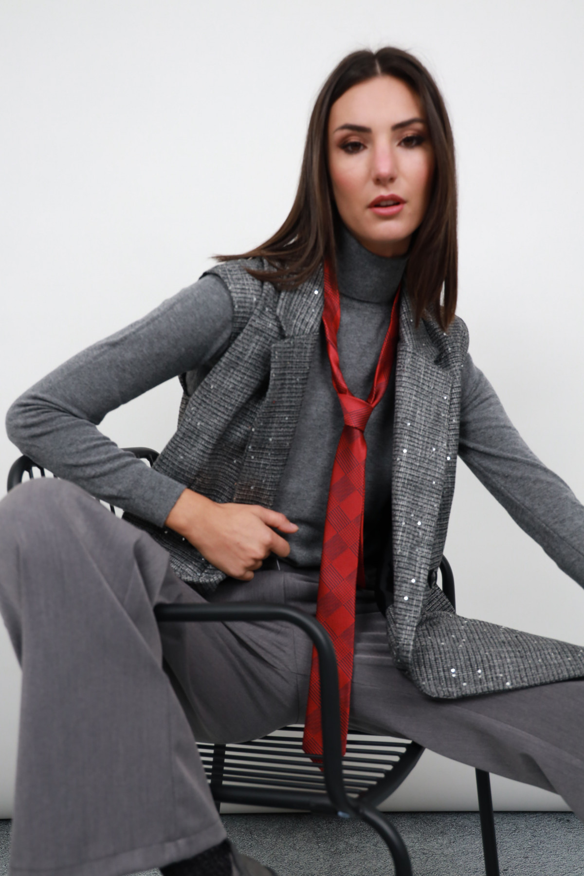 Sequined vest