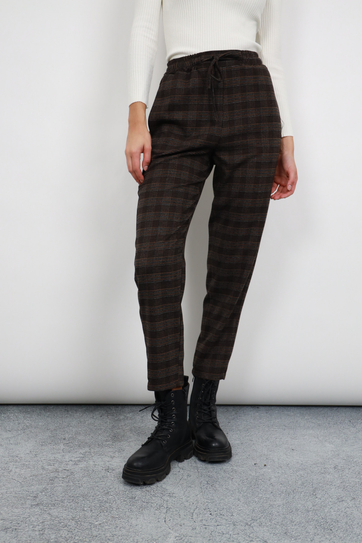 Checked Jogger Pants