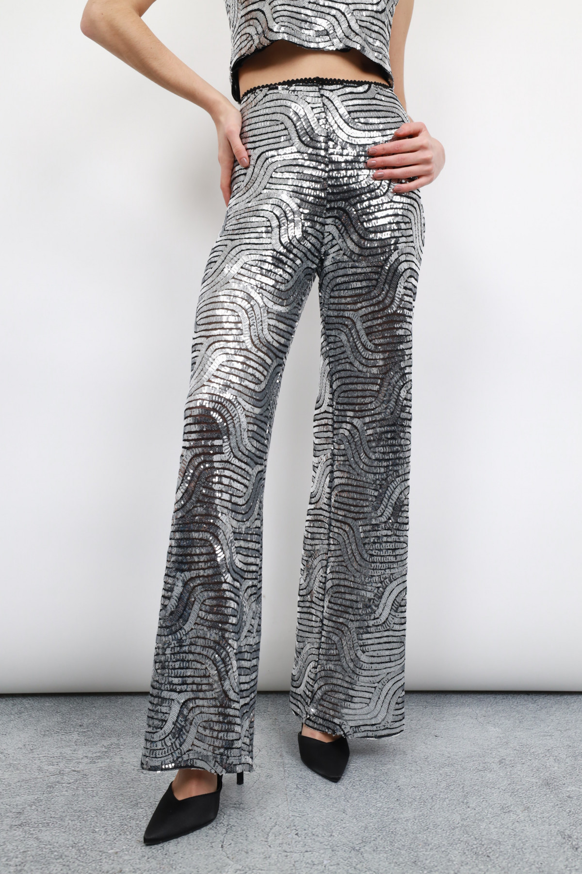 Sequined trousers