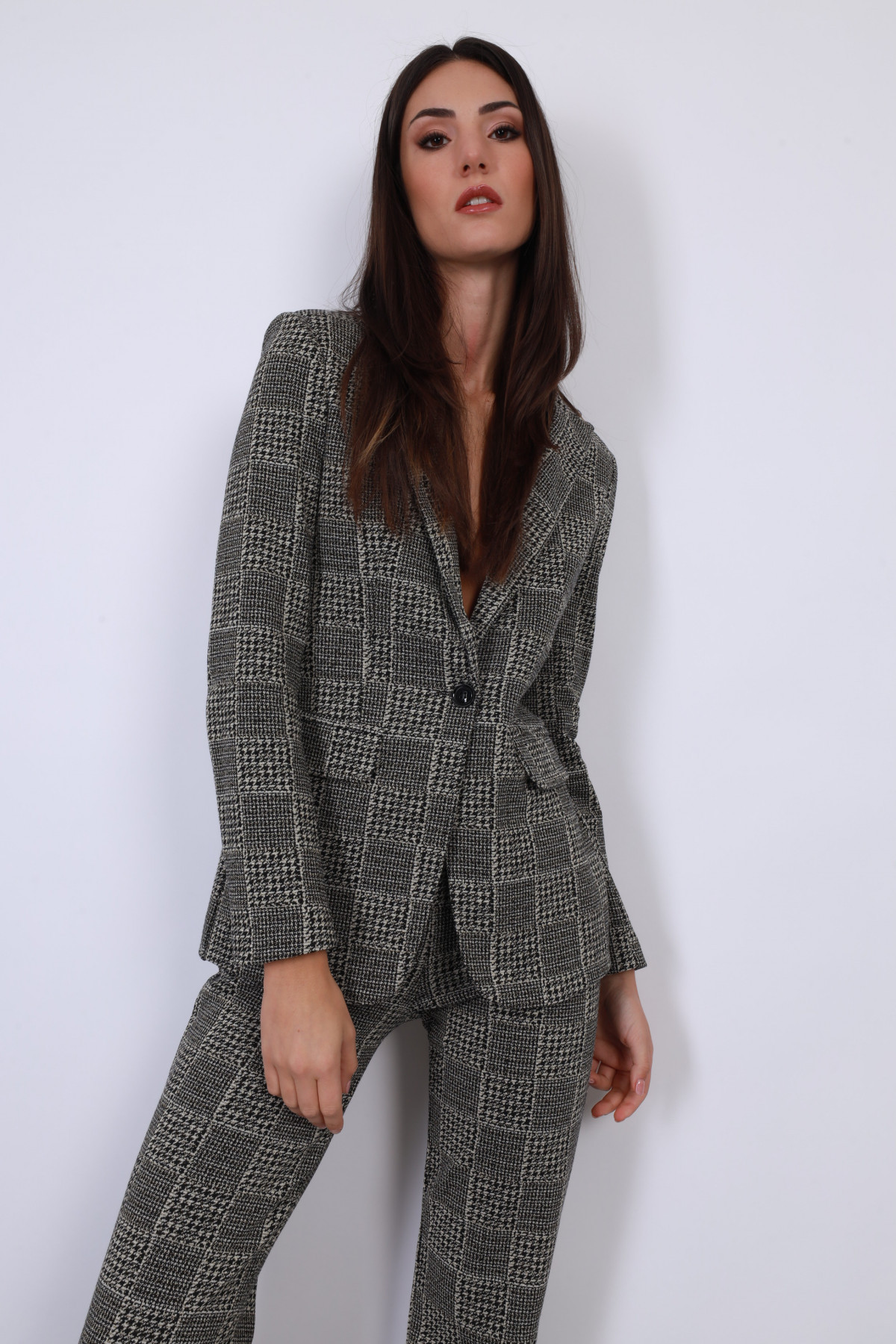 Karierte Jacke