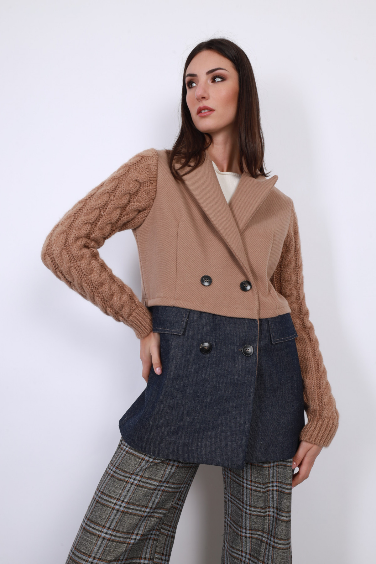 Two-tone coat