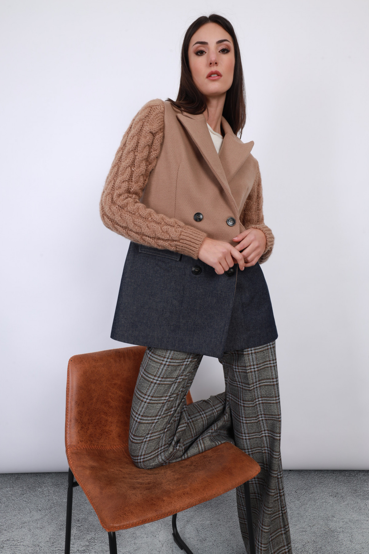 Two-tone coat