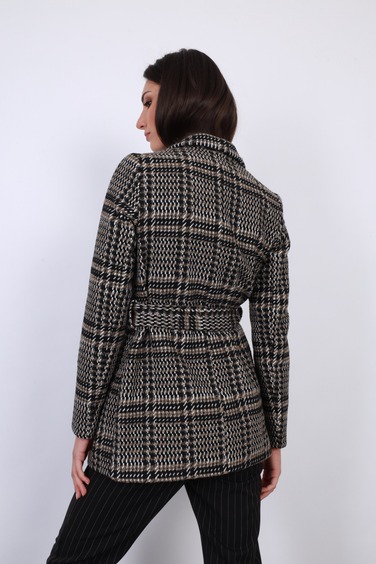 Checked Coat