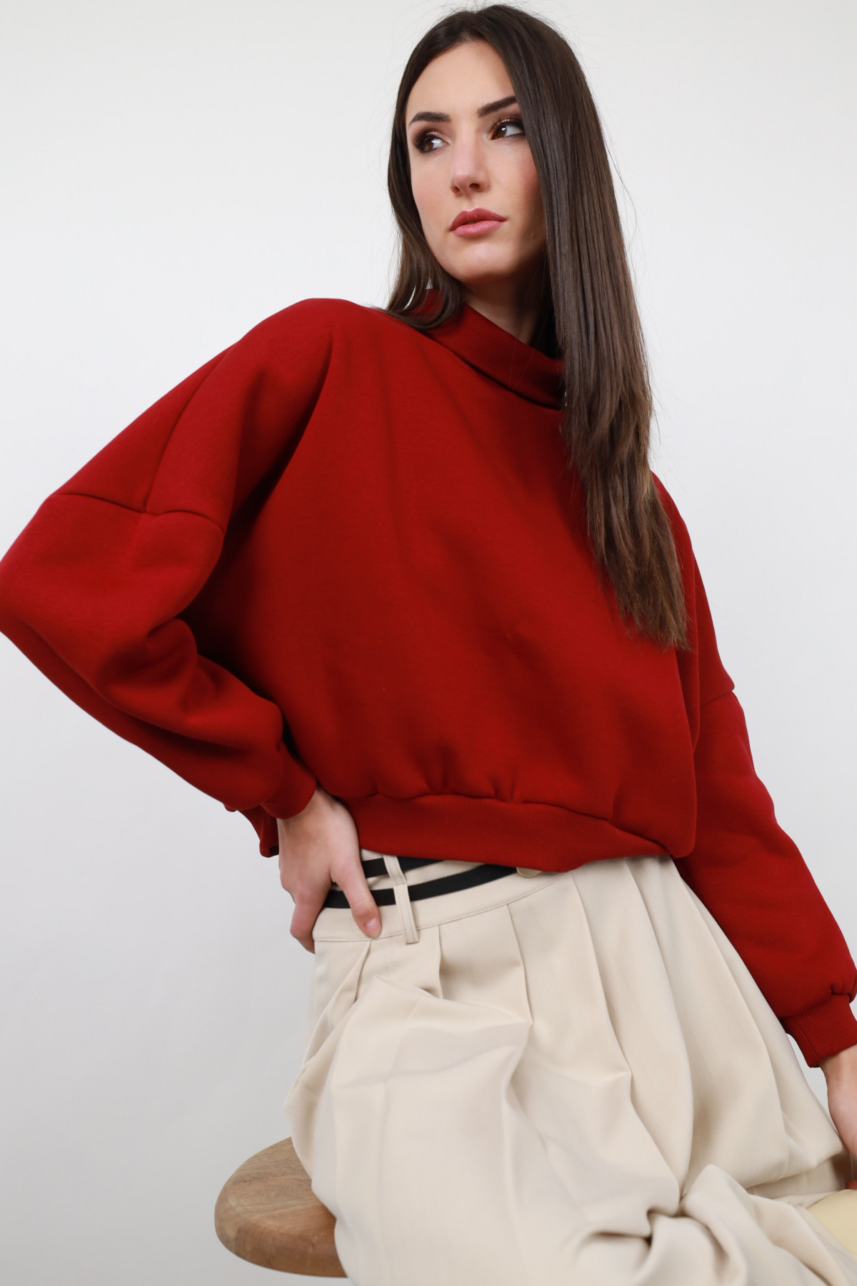 Cropped sweatshirt