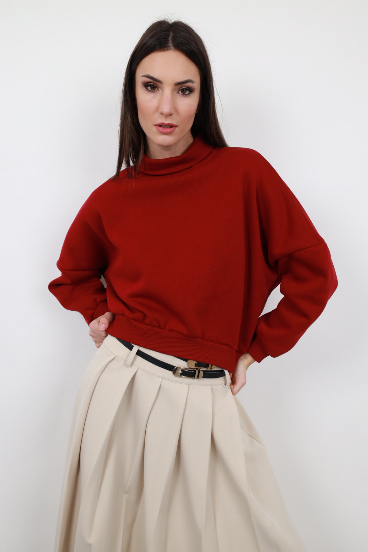 Cropped sweatshirt