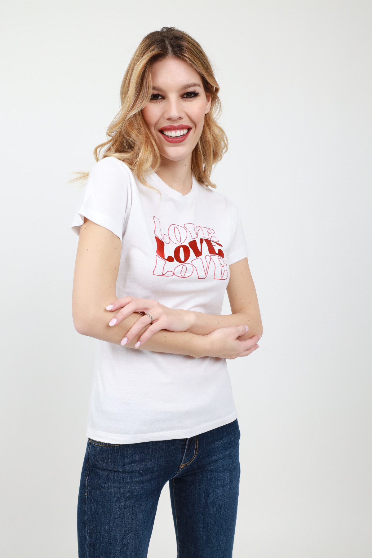 T-Shirt Scritta Love