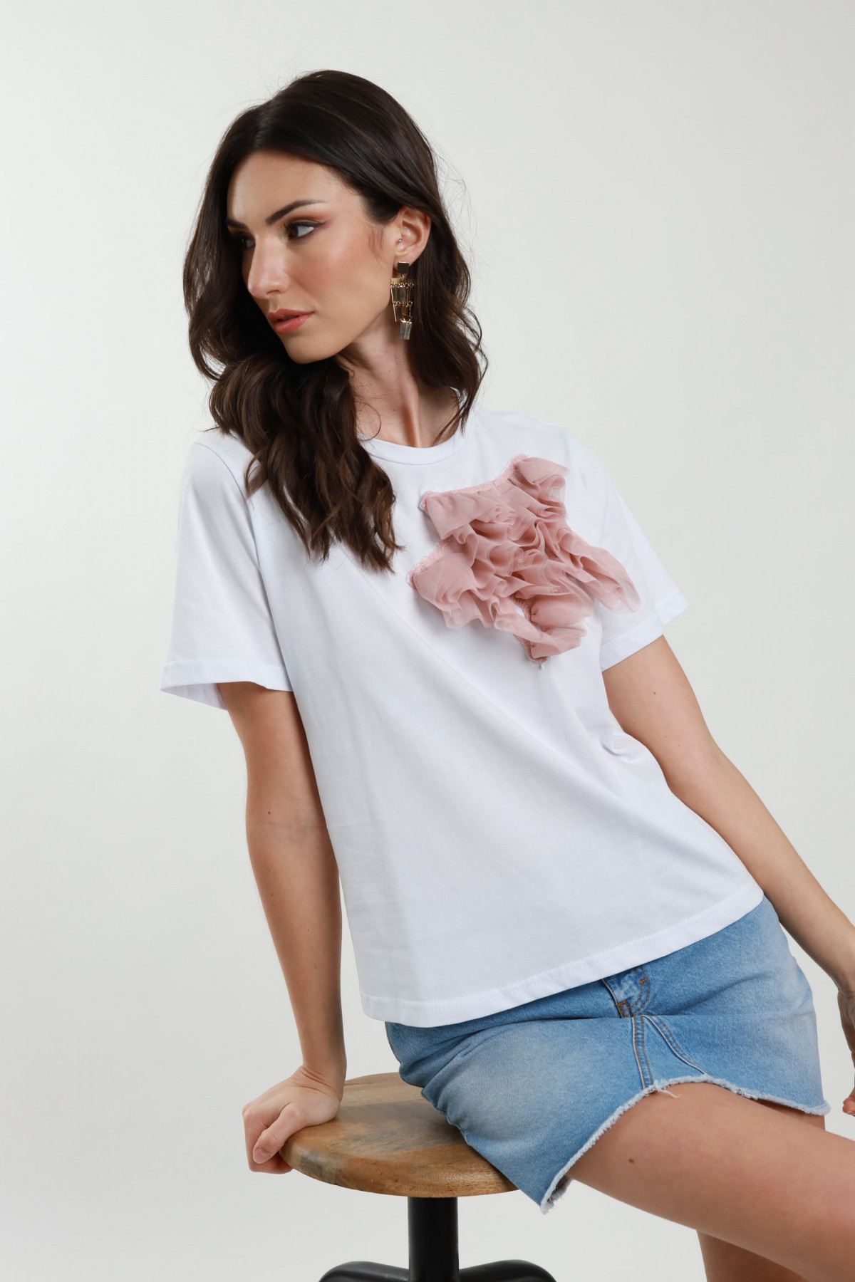 T-Shirt Con Tulle