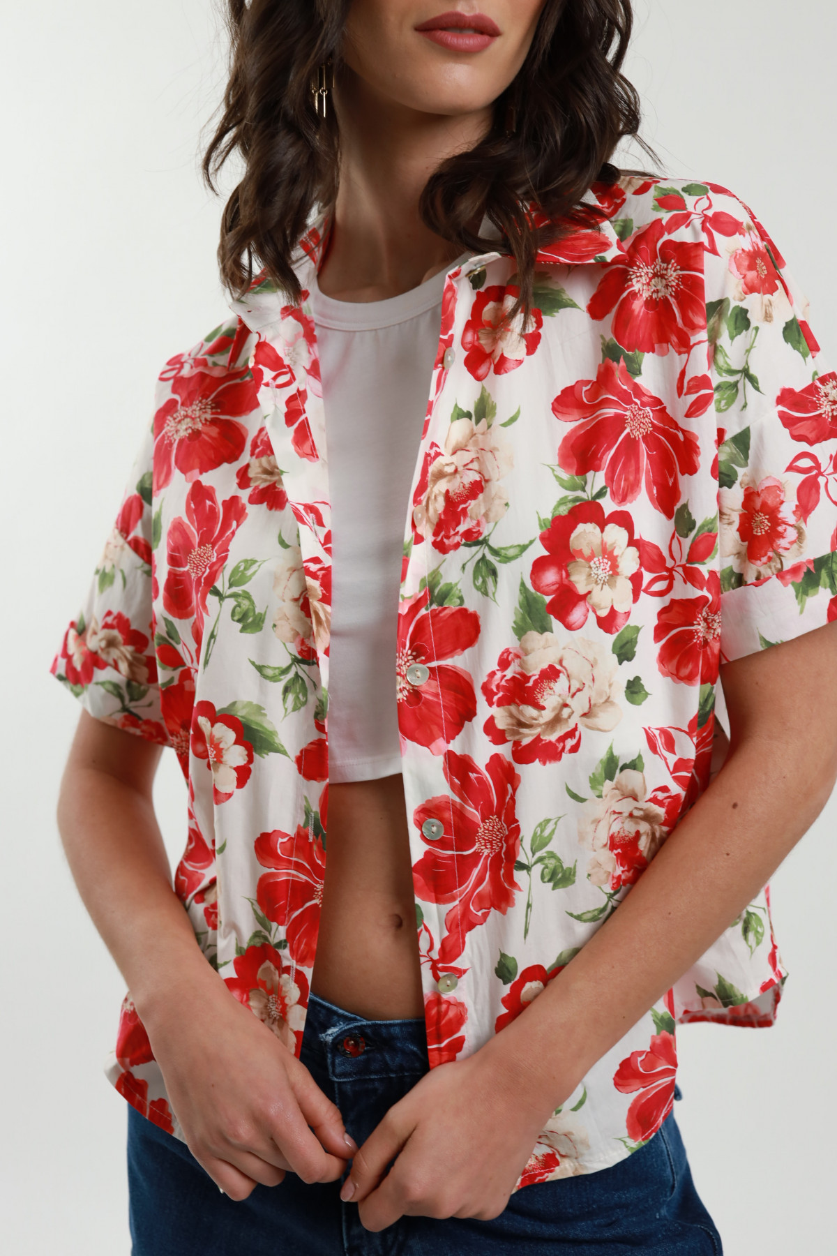 Short Sleeve Floral Shirt
