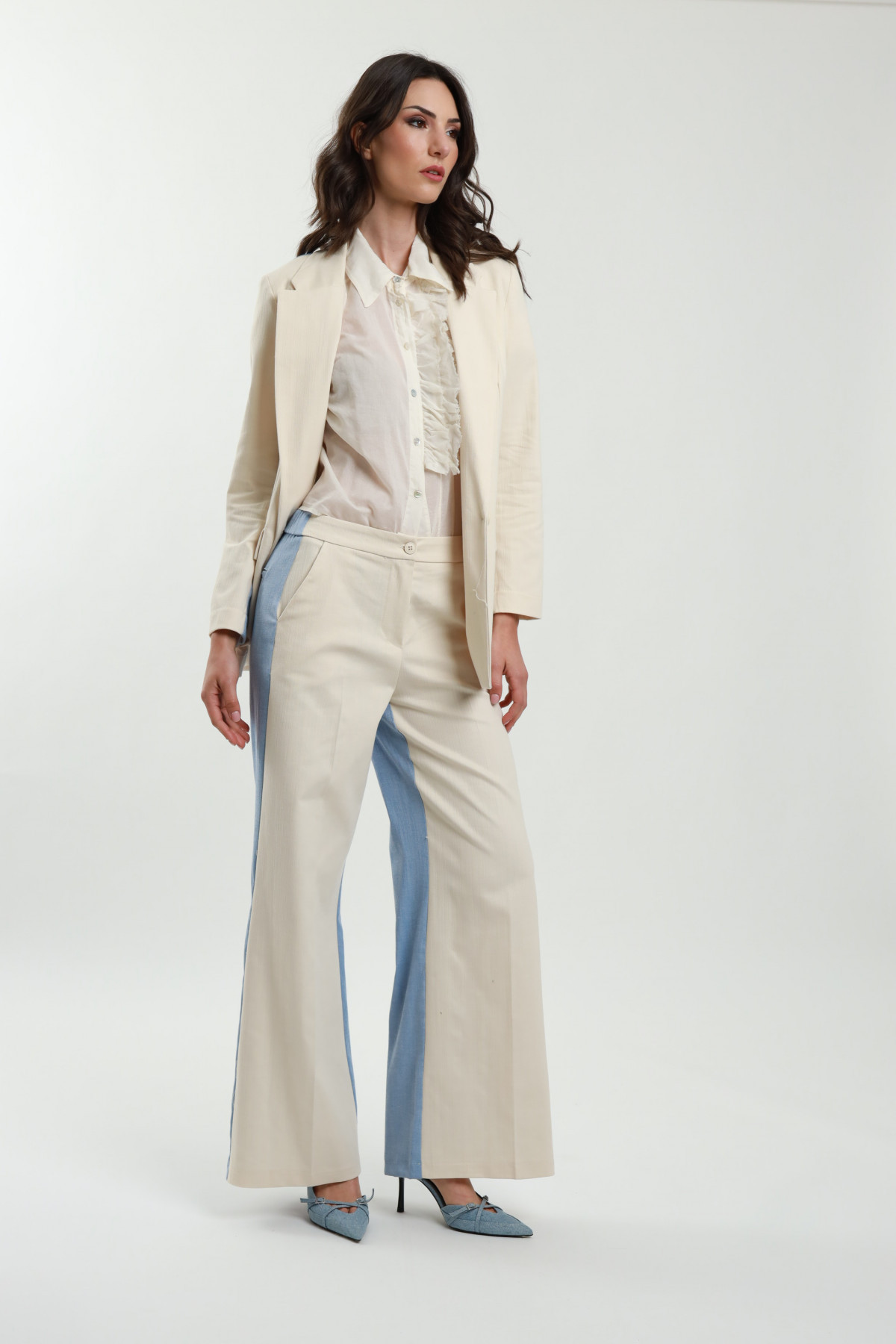 Two-tone trousers