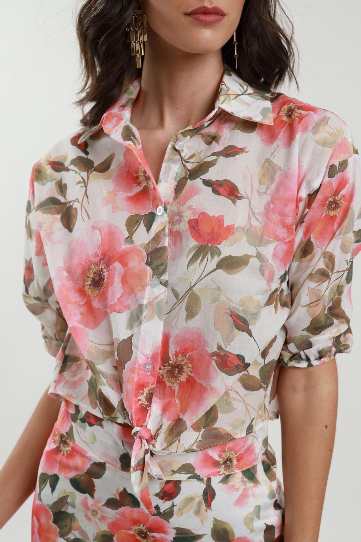 Floral Crop Shirt