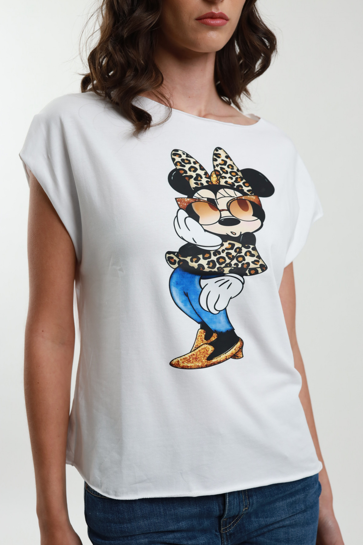 T-Shirt mit Mickey-Mouse-Print