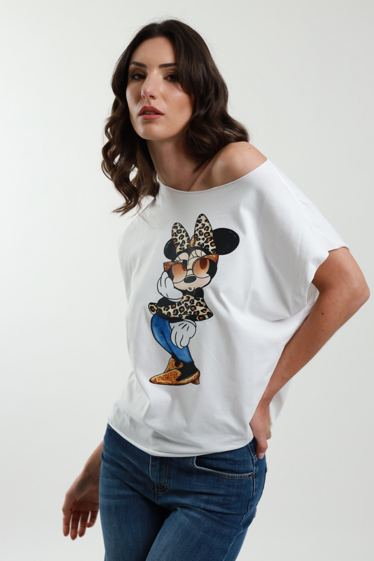 T-Shirt mit Mickey-Mouse-Print