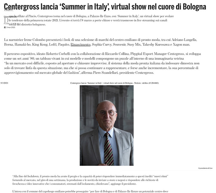 Centergross lancia "Summer in Italy"